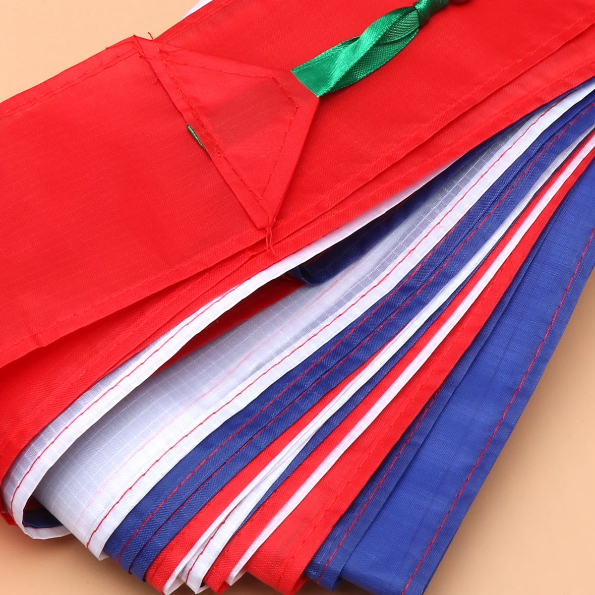 30M Length Colorful Rainbow Kite Tail Special Fabric Metal Hook Streamer for Stable Outdoor Kite Flying Colorful