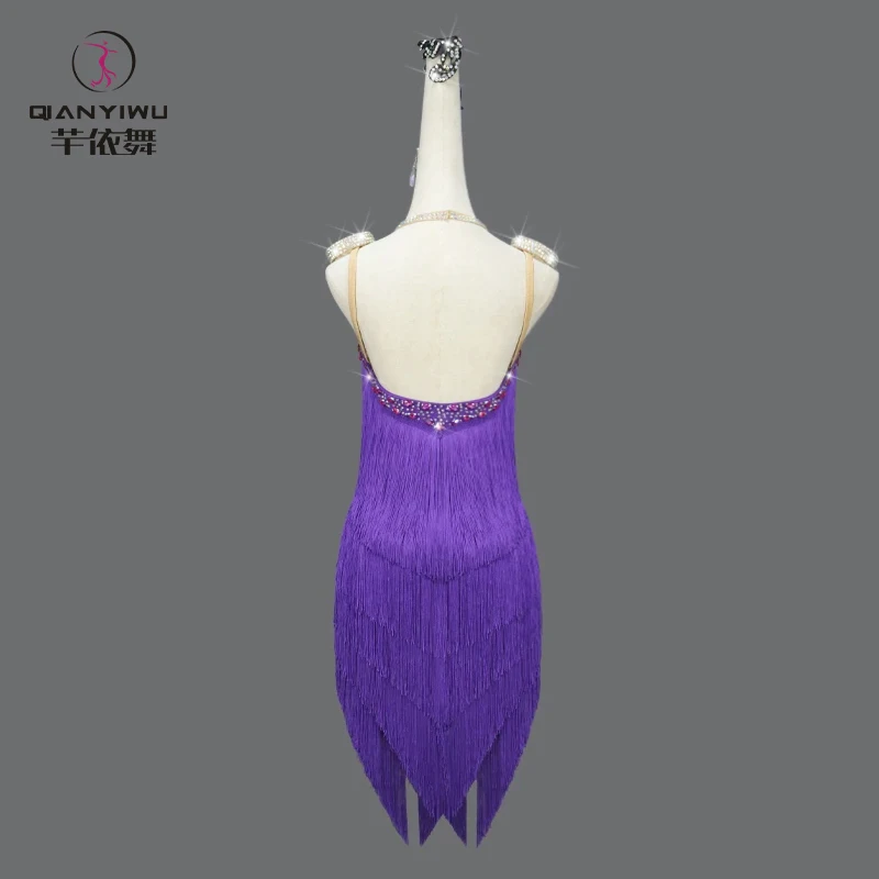 

2026 Latin Dance Dress Girls Samba Stage Costume Party Sports Suit Womens Performance Dancewear Prom Clothes Practice Wear Skirt