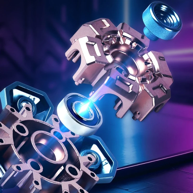 Nuove perline in acciaio Fidget Spinner Deformazione rotazionale Spinner a mano Puzzle Giocattoli antistress per regali per ufficio EDC per adulti