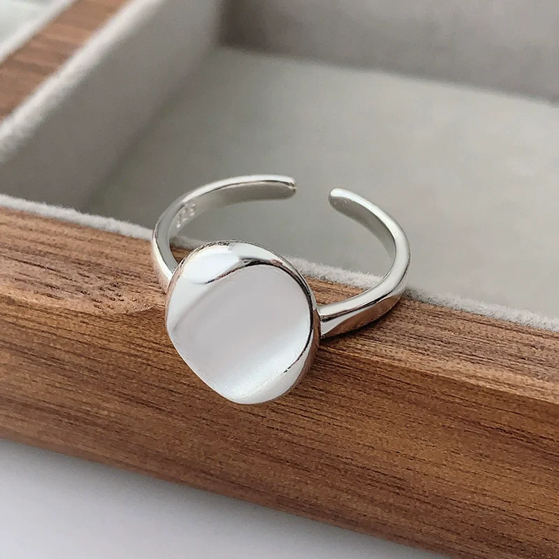 XIYANIKE أنيقة القطع الناقص الهندسة قابل للتعديل خواتم للنساء فتاة موضة جديدة مجوهرات اكسسوارات هدية حفلة عيد ميلاد anillos