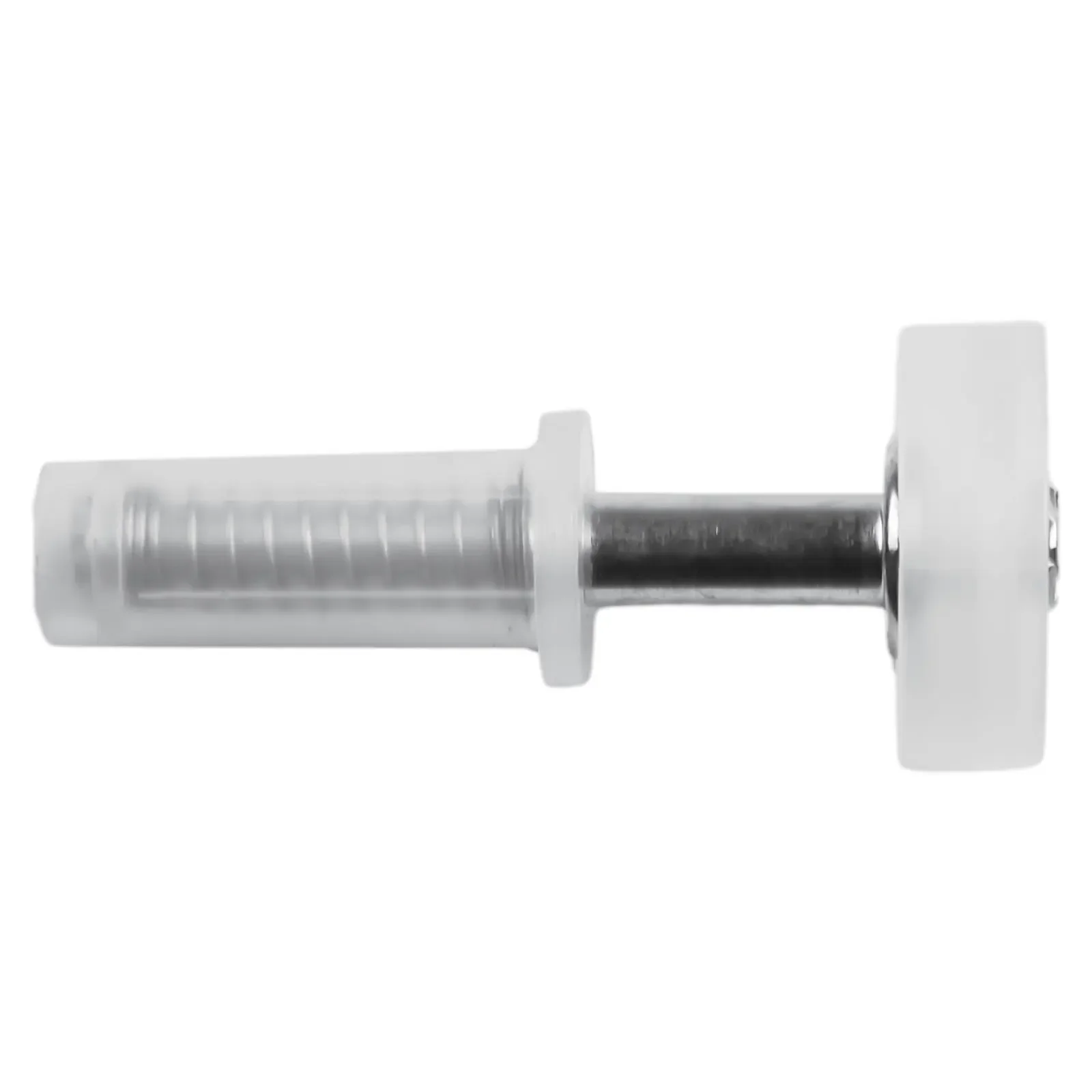 4PCS New Top Guide Wheel Pivot Hinge Repair Parts Rust-resistant Silver White Hardware Metal Bifold Cabinet Door