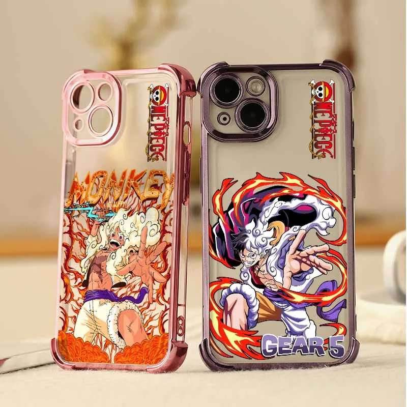 One Piece Cool Luffy Hülle für Google Pixel 10 9 9A 8 8A 7 7A Pro XL 5G, galvanisiert, sturzsicher, Silikon, weiche Handyhülle