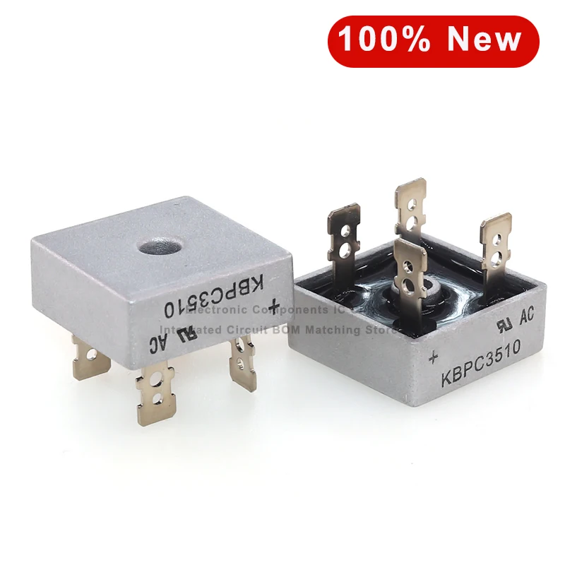 5pcs KBPC1510 KBPC2510 KBPC3510 KBPC5010  Kbpc501015A 25A 35A 50A 1000V Diode Bridge Rectifier