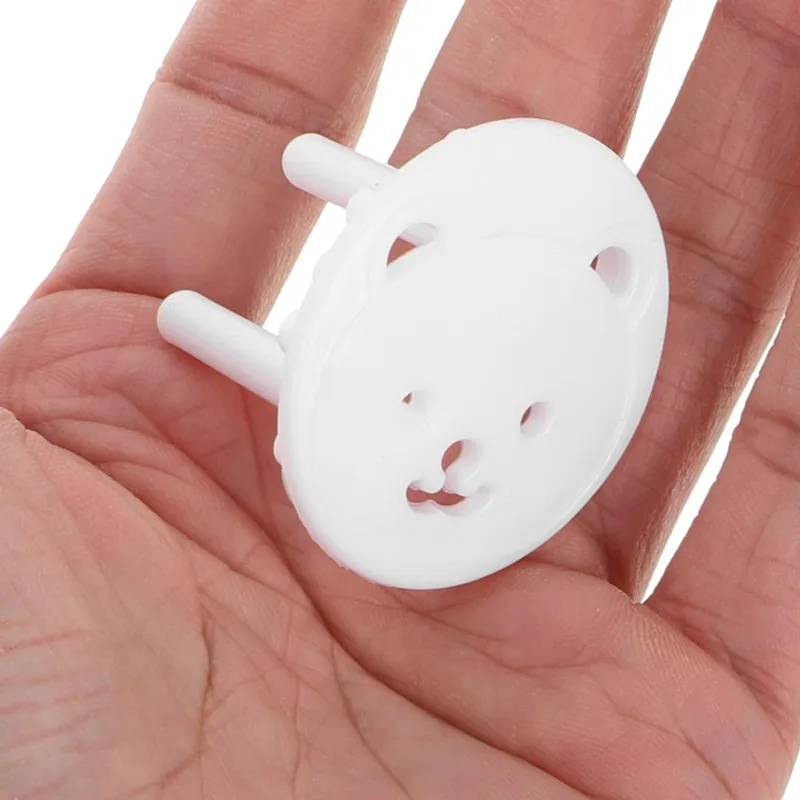 

1-10pcs EU Power Socket Protection Cover Bear Thickened Kids Safety Electrical Outlet Anti Electric Shock Plugs Protector Covers