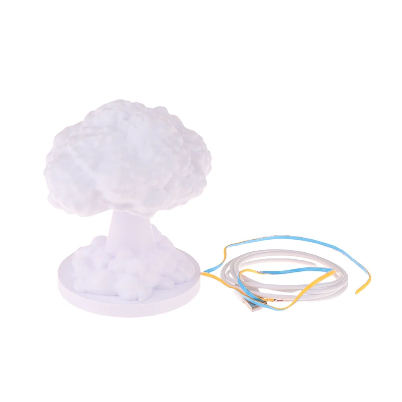 Lámpara de mesa con explosión de nube de setas 3D, explosión Nuclear, bomba atómica, modelo de luz, arte de simulación creativo, lámpara de escritorio, lámpara USB