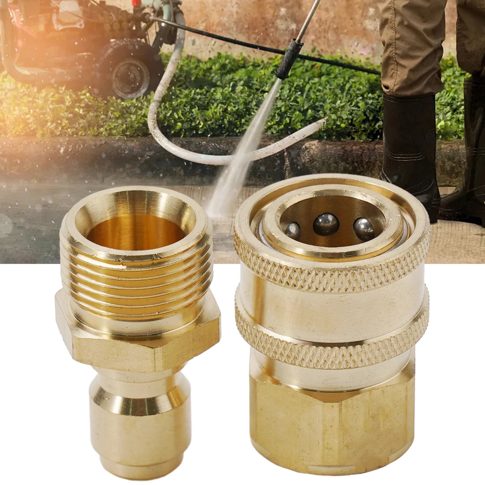 Spout Kit Quick Connect Nozzles Replacement Accessories 3/8 M22 Adapter Brass Fittings Thread Connector High Quality