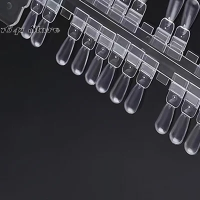 36 قطعة بطاقة اللون الطبيعي/واضح القابلة للإزالة مسمار الفن عرض أظافر صناعية نصائح رف دمعة تصميم مانيكير هلام البولندية ممارسة أداة #1