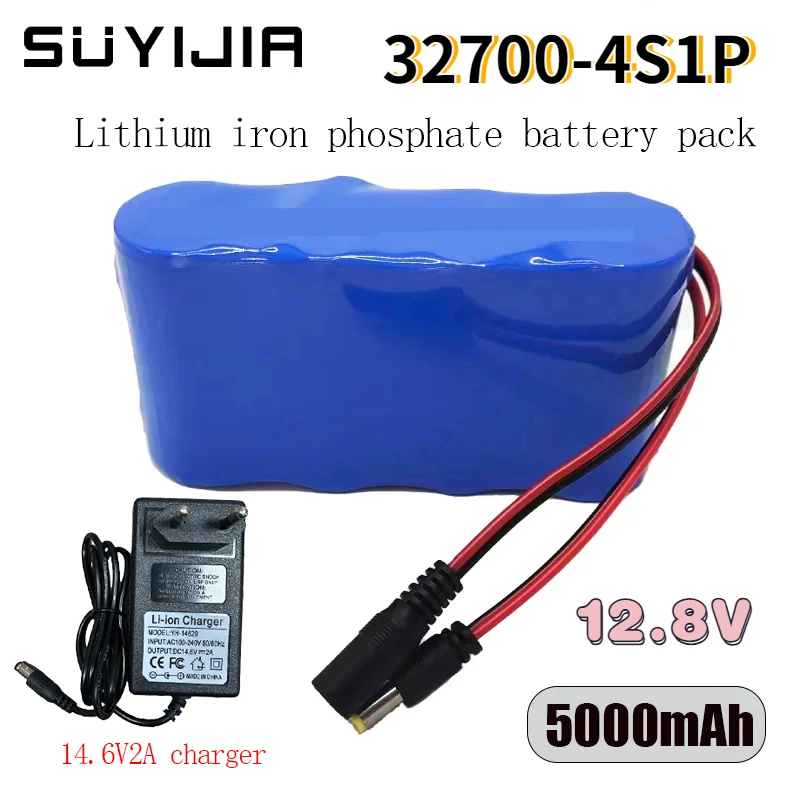 

12.8V 4S1P Battery Pack 32700 LiFePO4 Lithium Iron Phosphate Battery 40A Electric Boat Balance 12V Uninterruptible Power Supply