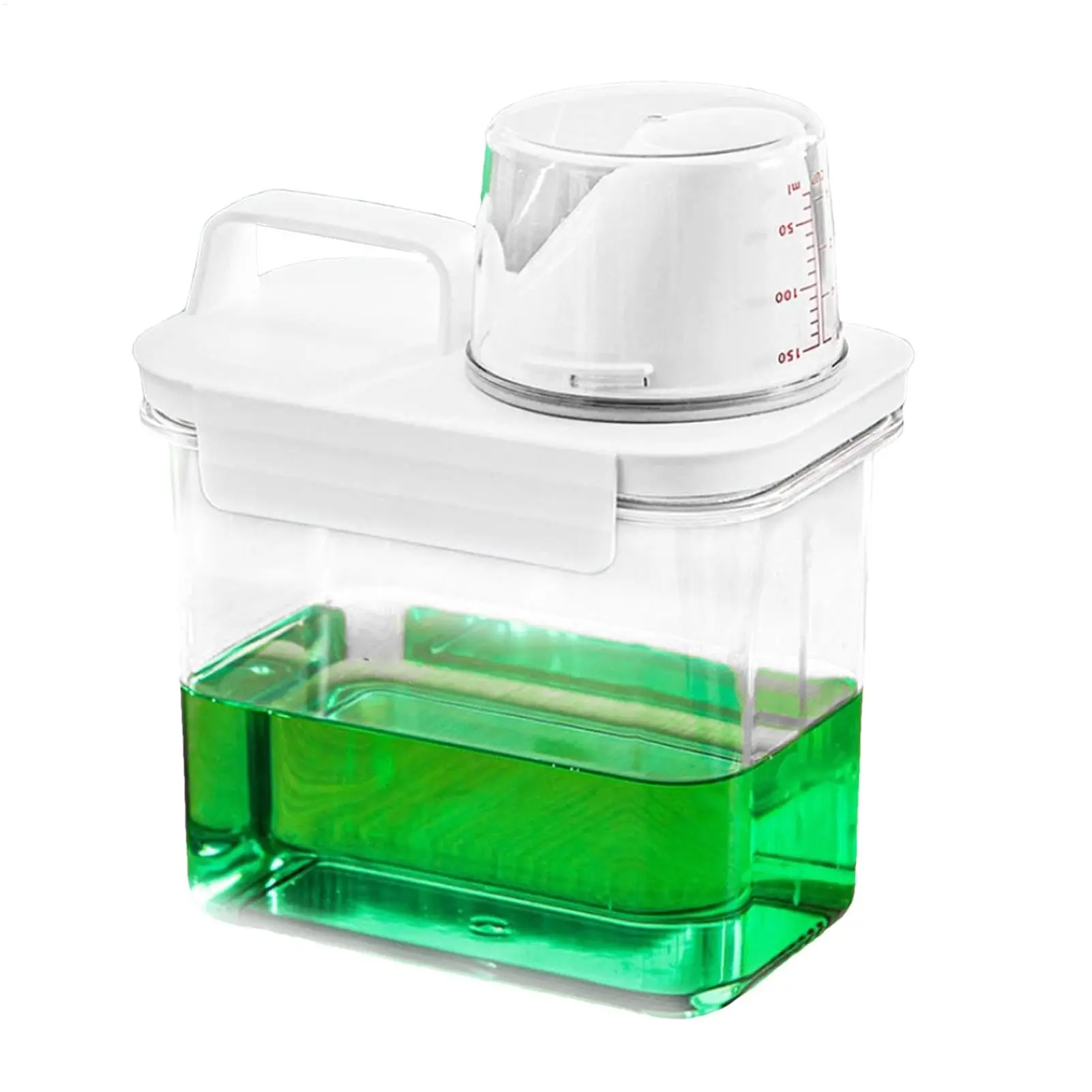

3Pcs 1100ml Laundry Detergent Dispenser Laundry Powder Container with Spill-Proof Spout,Transparent Scale and Handle for Laundry