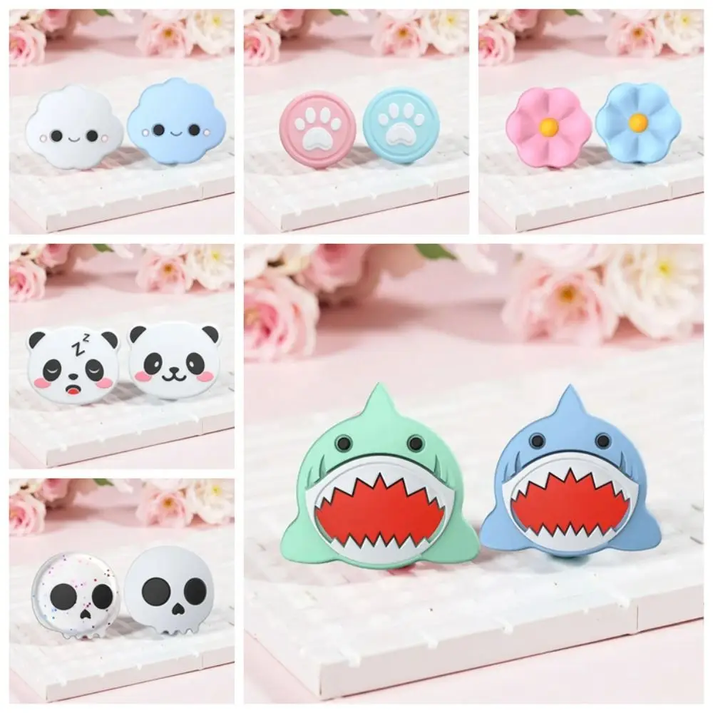 

4 PCS Silicone Material Thumb Grip Soft Texture Anti-Slip Joystick Cover Precise Fit Comfortable Keys for Switch/OLED/Lite