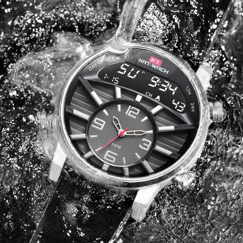 KAT-WACH Watches for Men High-end Luxury Shipping Watch Automatic Motion Quality Waterproof Digital Sports