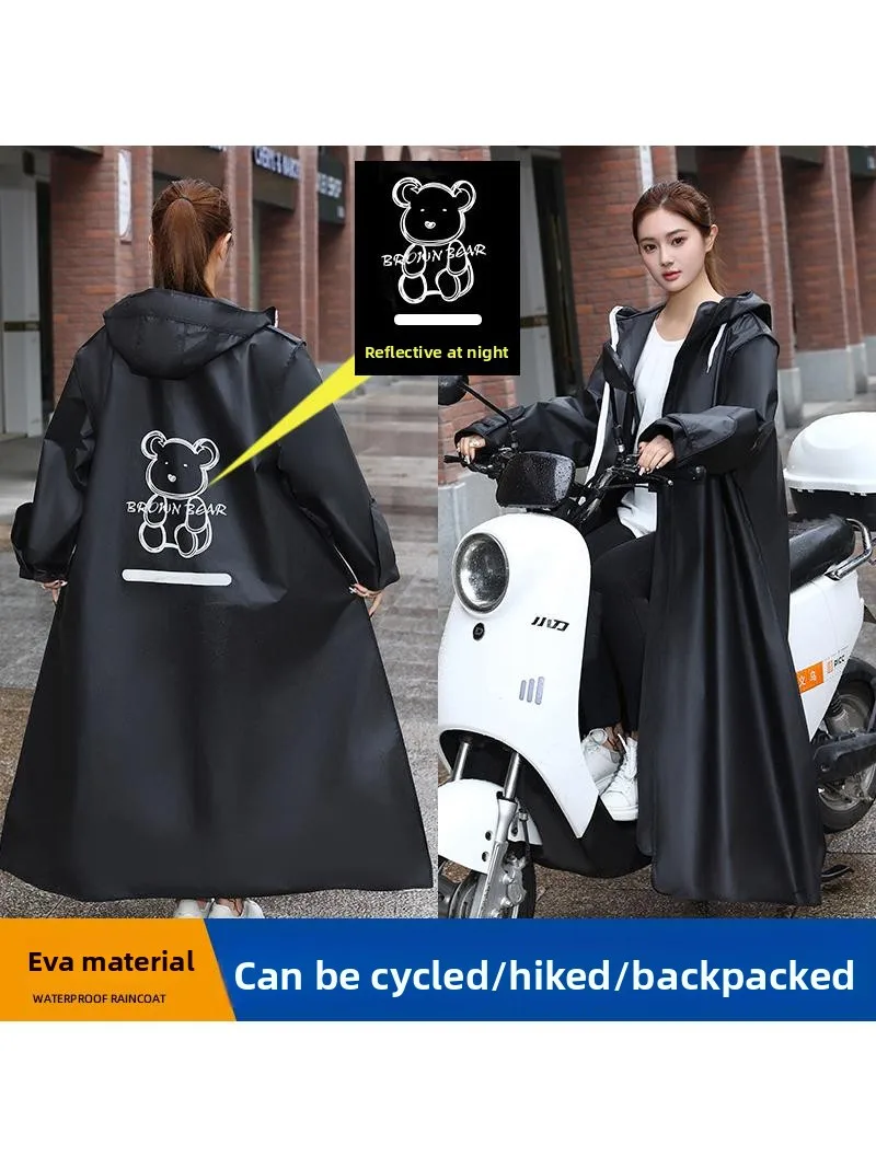 

Детский дождевик-пончо на все тело, водонепроницаемый, для мальчиков, с местом для школьной сумки, утолщенный, зимний, для детей