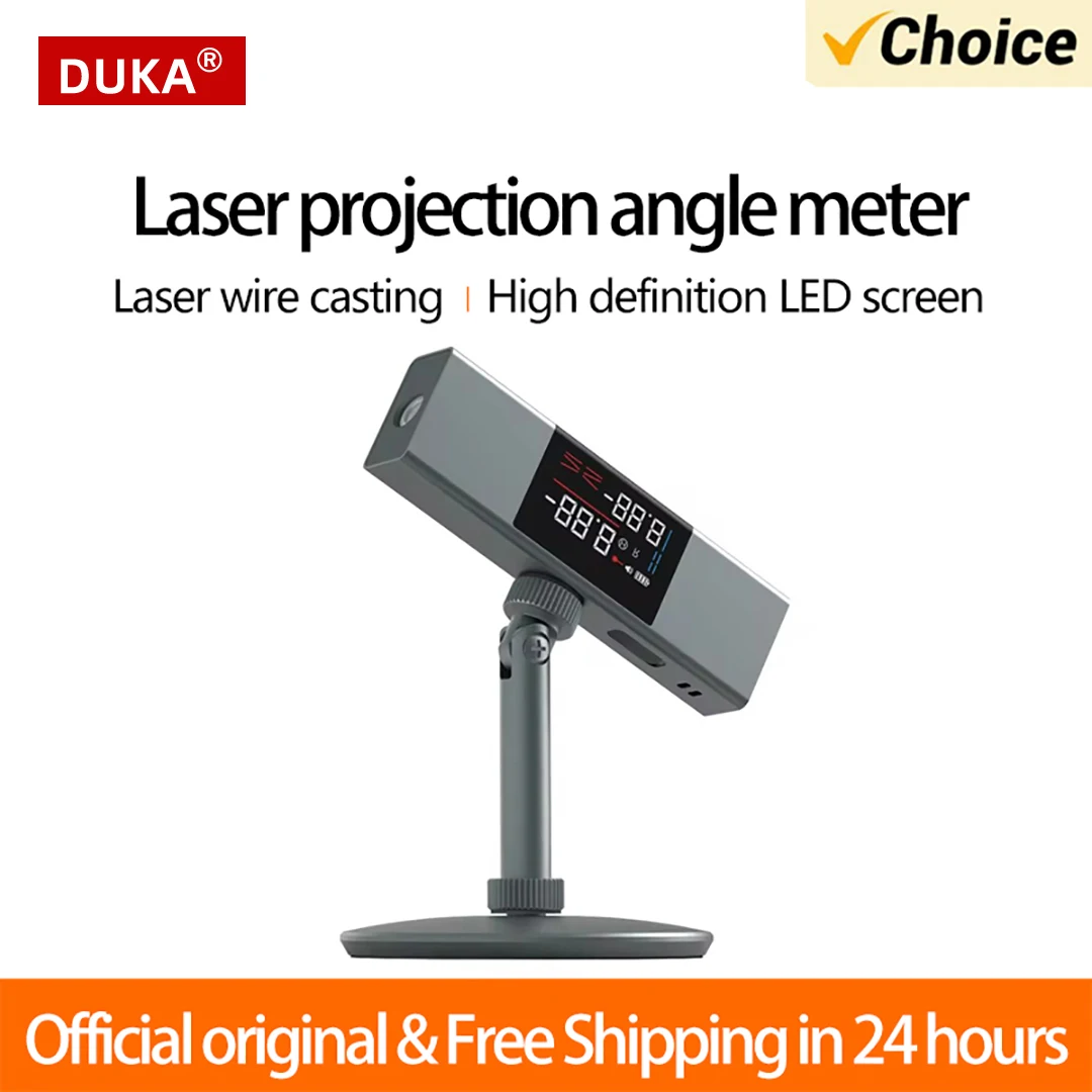 DUKA ATuMan LI1 Laser Protractor Digital Inclinometer Angle Measure 2 in 1 Laser Level Ruler Type-C Charging Laser Measurement