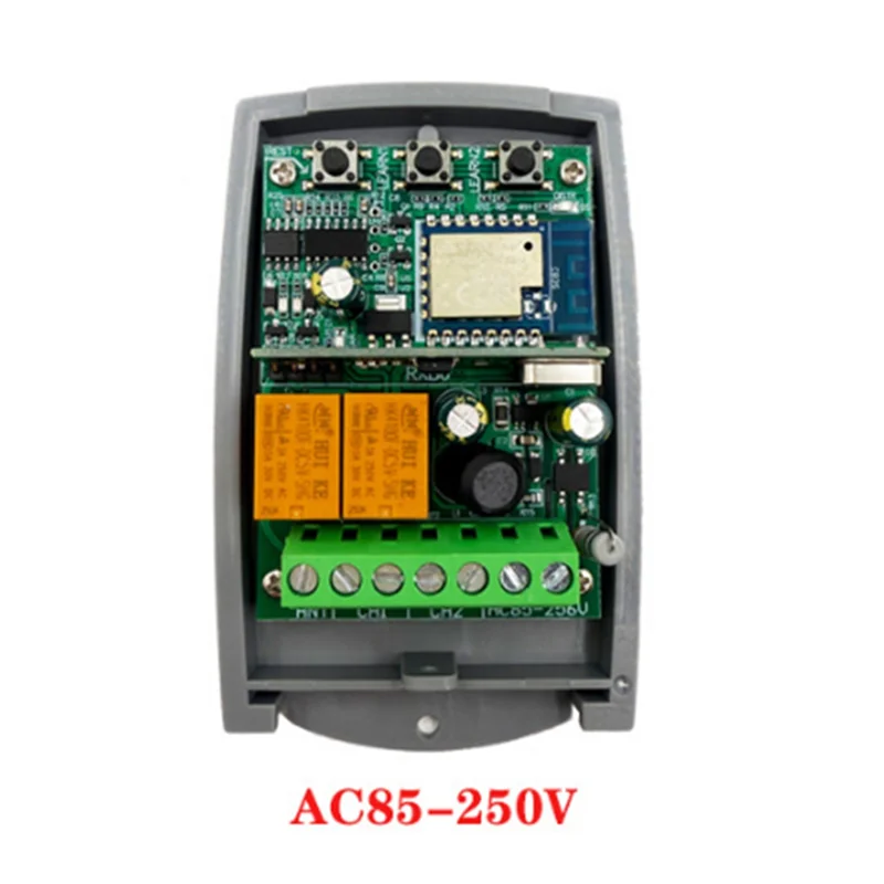 ABSQ-Tuya WIF Zigbee récepteur d'ouverture de porte de Garage intelligent 2CH Code roulant fixe 433.92Mhz contrôleur de commutateur universel