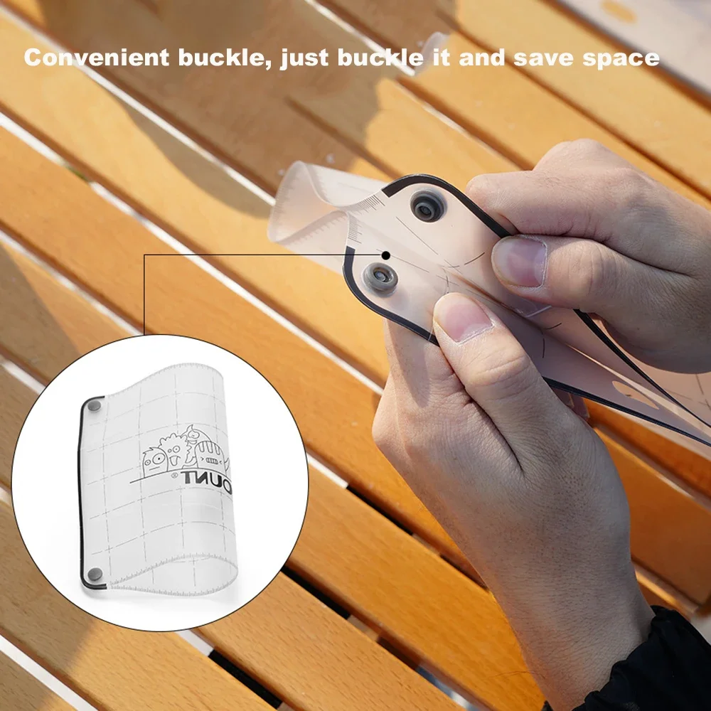 Outdoor PP Folding Dining Board Ultralight Portable Food-Grade Cutting Board Mini Chopping Board Camping Accessories Picnic Tool