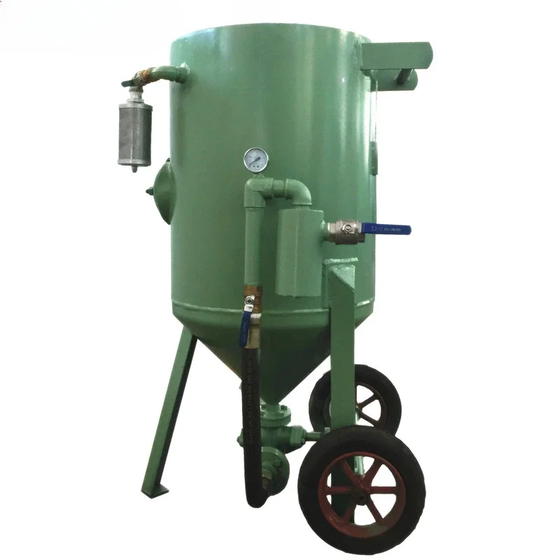 Portable high-pressure water sandblasting machine for rust removal