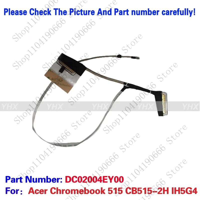 

Новый BT для Acer Chromebook 515 CB515-2H IH5G4 КАБЕЛЬ EDP 40PIN DC02004EY00.