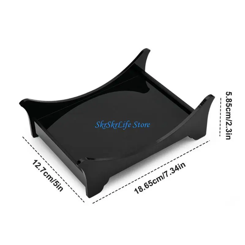 E65E ACRYLIC DEL DESCRIPTIVO STAND DESCANTADOR CON ANTISLIP Silicone Pad para Studio 6