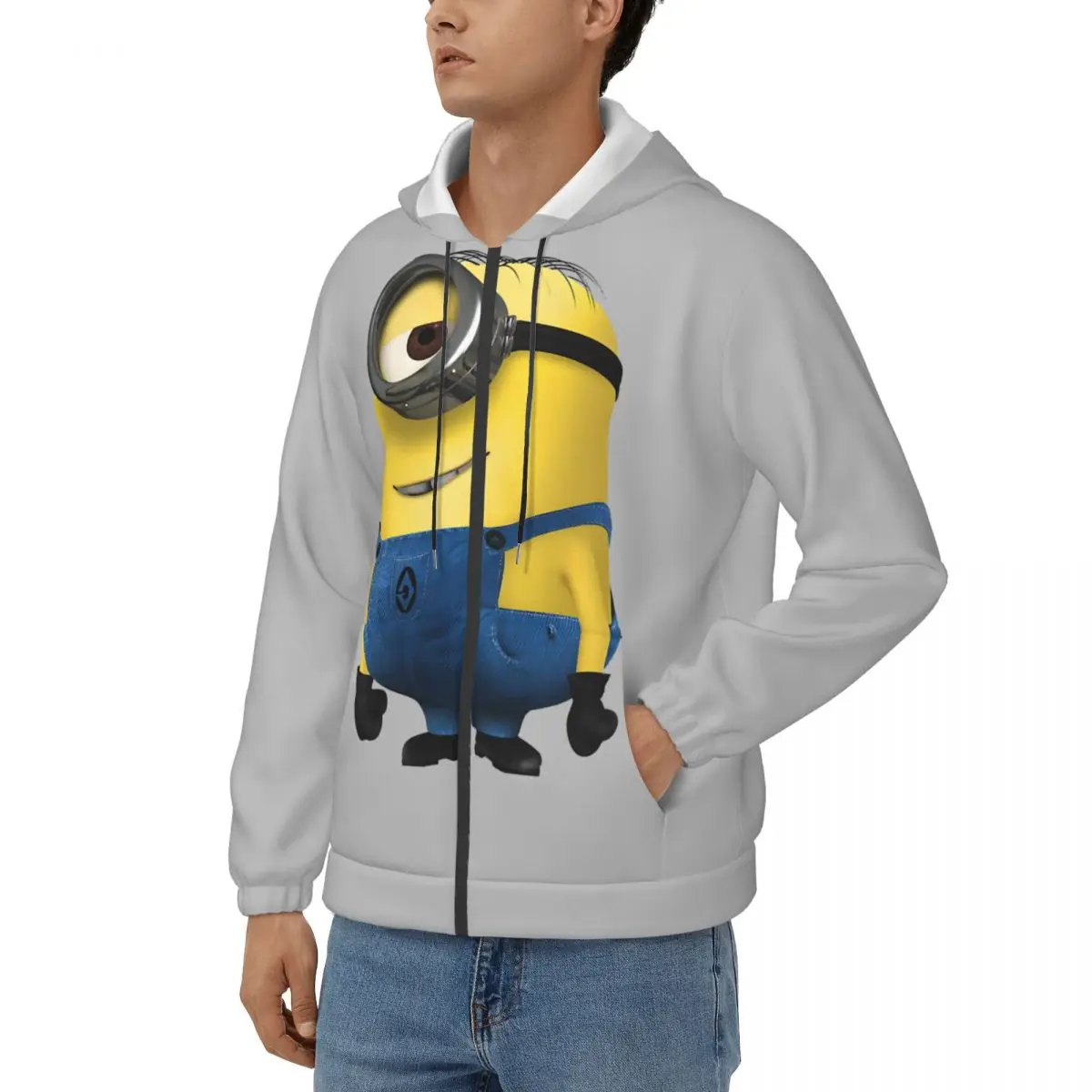 Cute Minions Men's Hoodie Despicable Me Minions  Novelty Hoodies Winter Tops