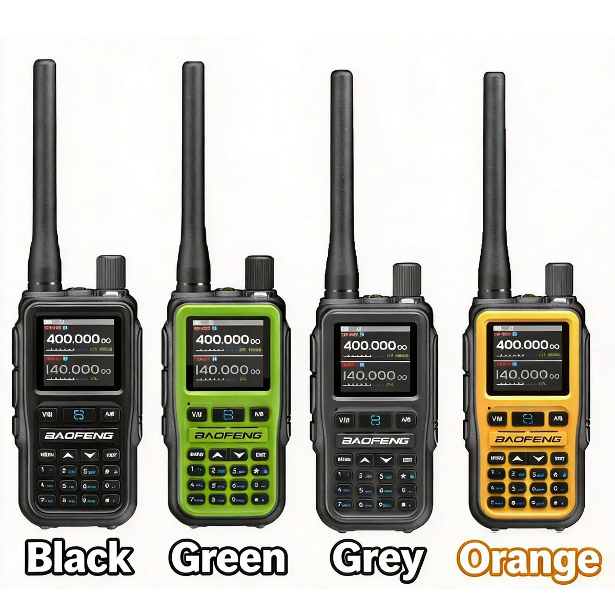 Baofeng UV5R Mini 5W Walkie Talkie 6 Band RX 1.44in Color Display USB C PC Program 999CH VOX Flashlight Two Way Radio