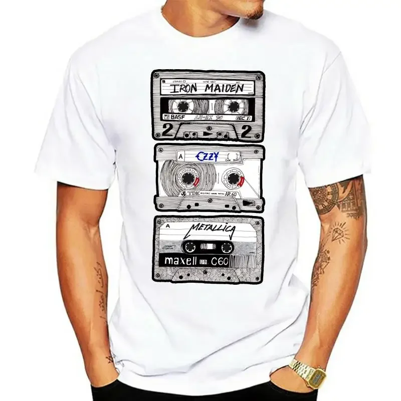 LE Fashionable T Shirt Men Tshirt K7 Metal Mix Youth T-shirt Band Tees Classic Cassette Print Clothes Cotton