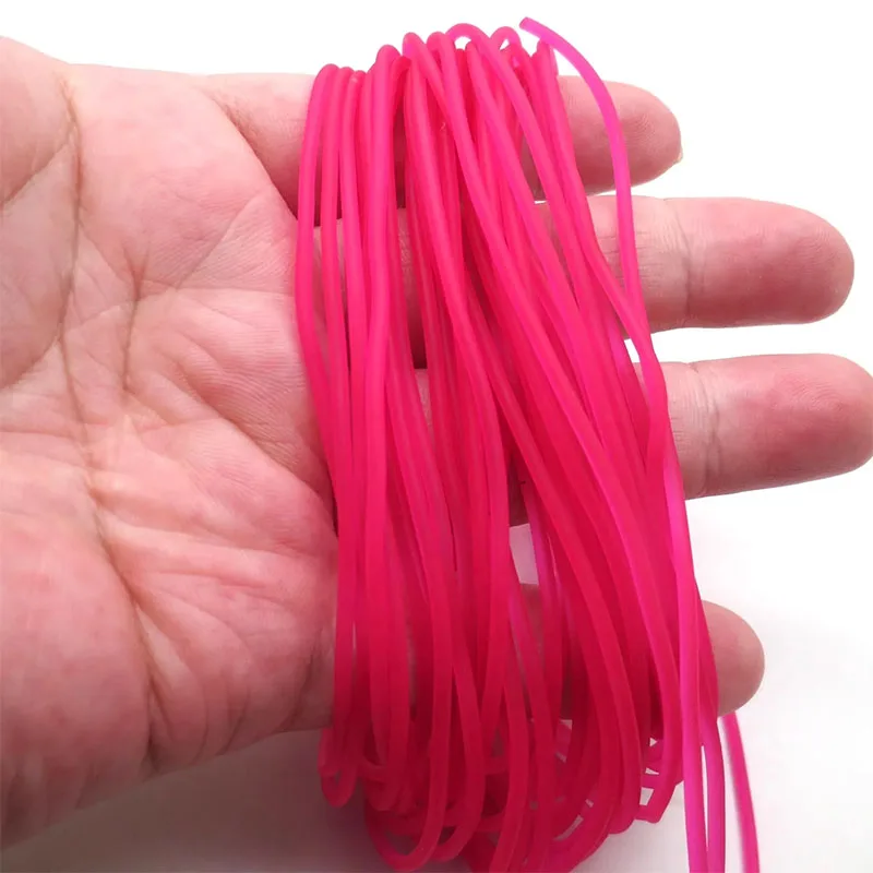 Goods For Fishing 1.6MM Rubber Elastic Rubber Line 5-10m Rubber Line For Fshing Traditional Level Round Elastic Rope Tied Lines