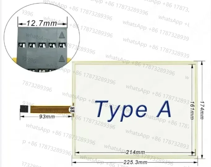 Digitalizador de Tela Sensível ao Toque para Painel de Automação B&R AP920 5AP920.1043-01 5AP920.1043.01 5AP920-1043-01 Vidro do Painel de Toque