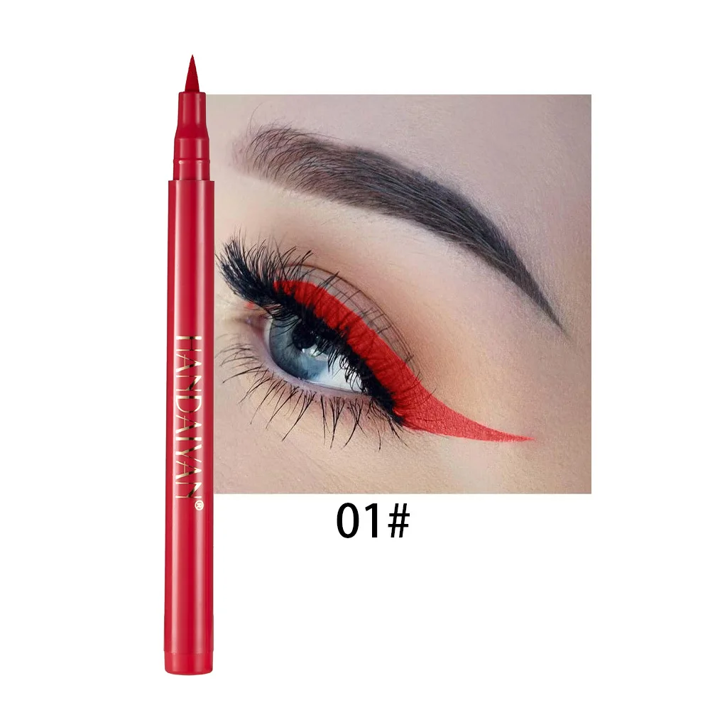 Eyeliner impermeabile colorato arcobaleno Eyeliner liquido dipinto fai da te Eyeliner opaco facilmente, 1.6g/0.056oz