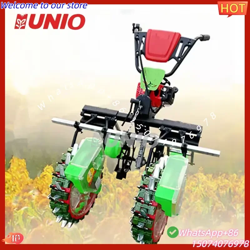 2026 High Efficiency Hot Sale Farm Hand Push 2 Row Corn Peanut Seeder Machine Beans Grains Vegetables Multi Planter