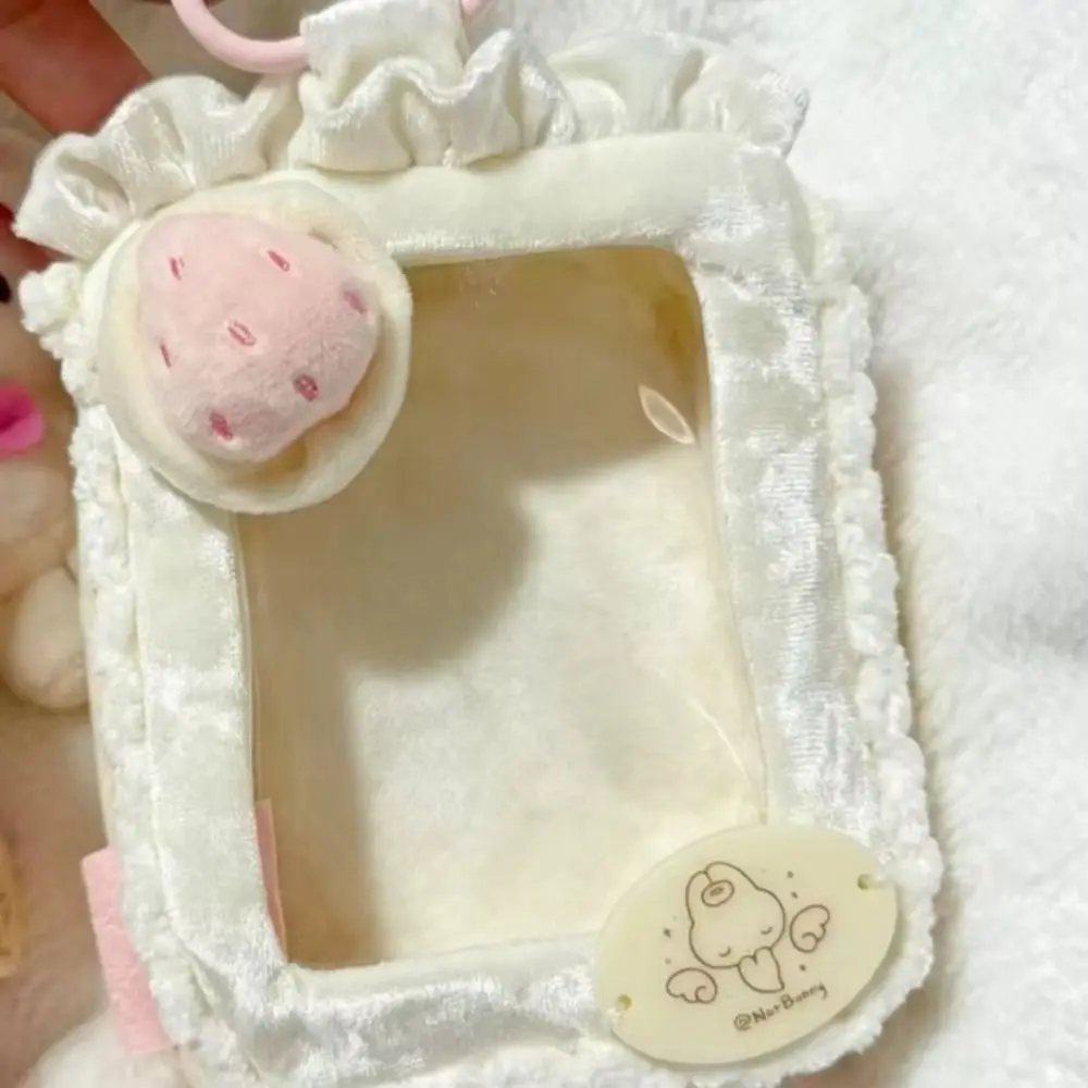 Transparent Strawberry Cake Storage Bag with Clear Window Display Bag Zipper Colorful Protector Case Decorative Pouch