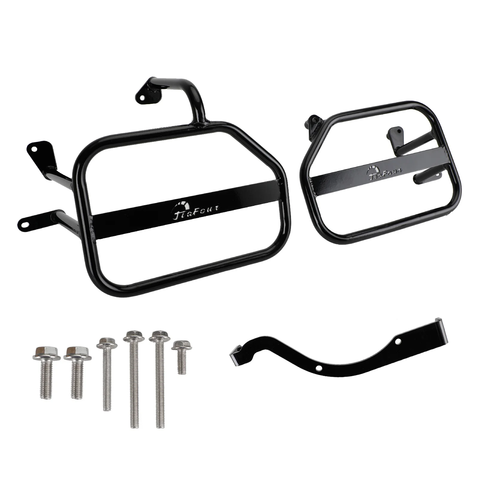 Areyourshop Side Saddle Bag Mounting Bracket Black fit for Honda Ct125 20-22 Trail 125 21-22