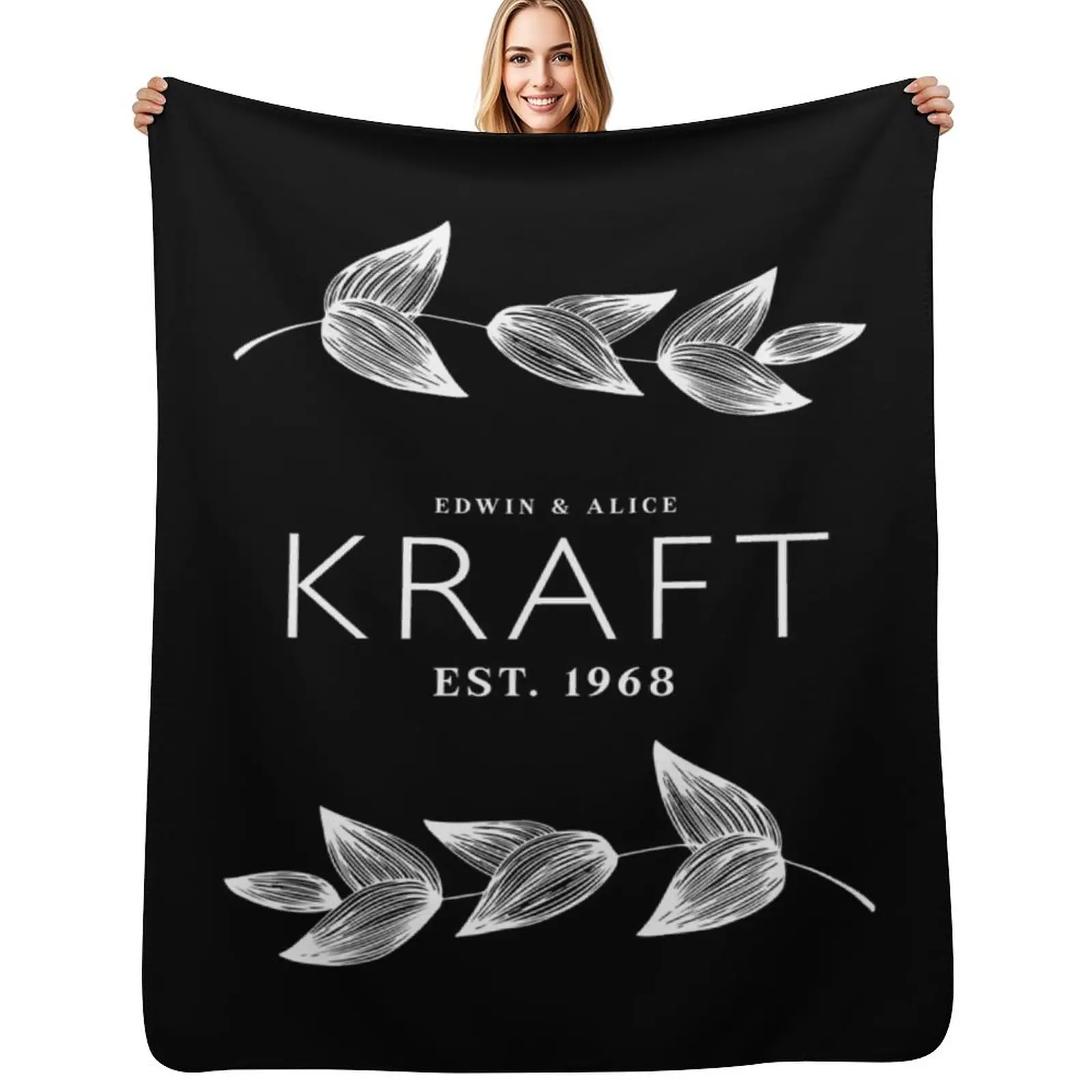Kraft Anniversary Blanket Throw Blanket Plaid on the sofa warm winter Winter beds Hairy Cute Plaid Bed Fashionable Blankets