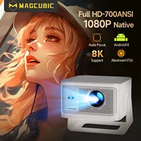 Proyector Magcubic 900ANSI Android 14, enfoque automático, compatible con 8K nativo 1080P con Wifi6 BT5.4 16G Allwinner H726 portátil HY350Max