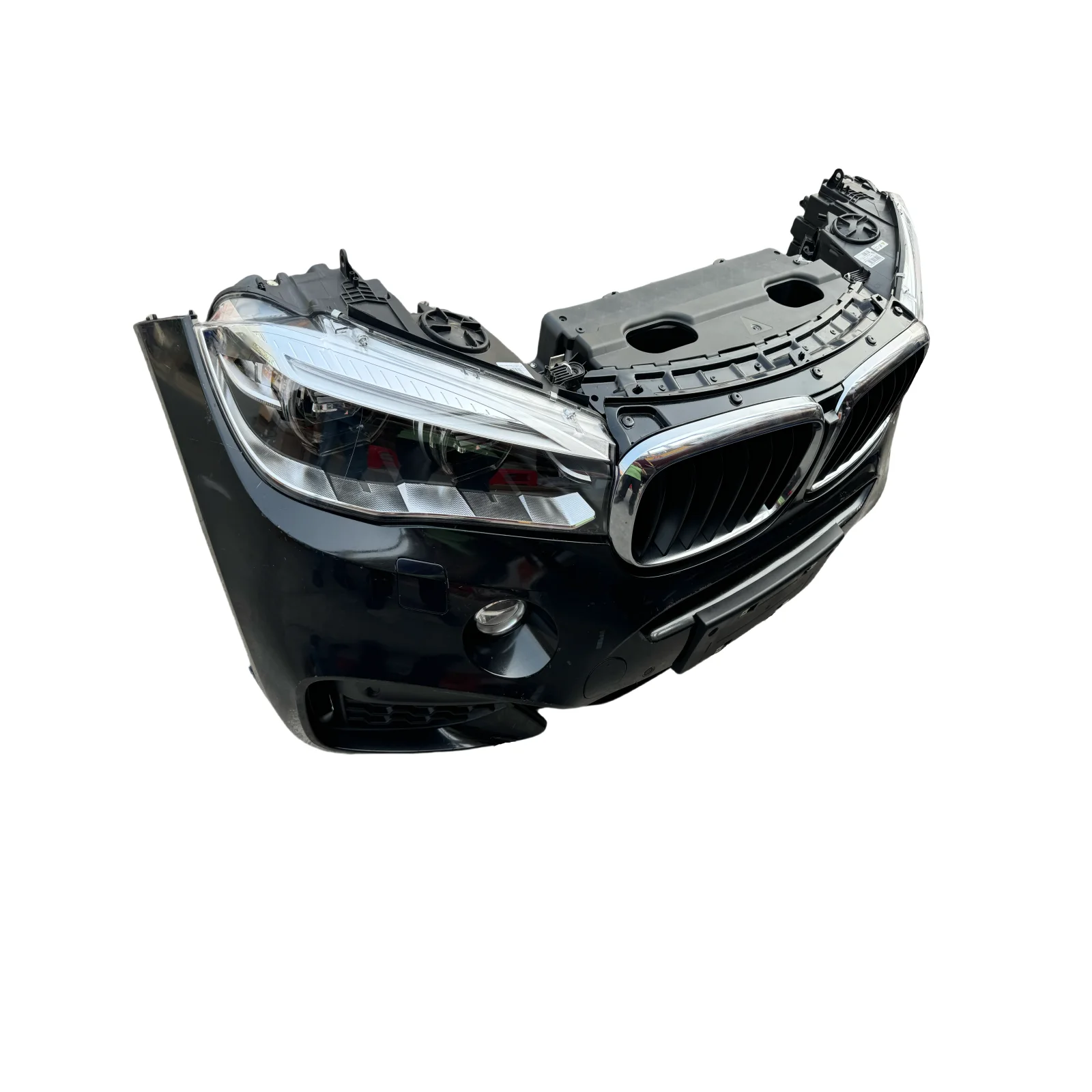 Classico di alta qualità X6 F16 Sport Front Face Assembly Paraurti centrale Mesh Radiatore Fascio anticollisione Ventilatore elettronico