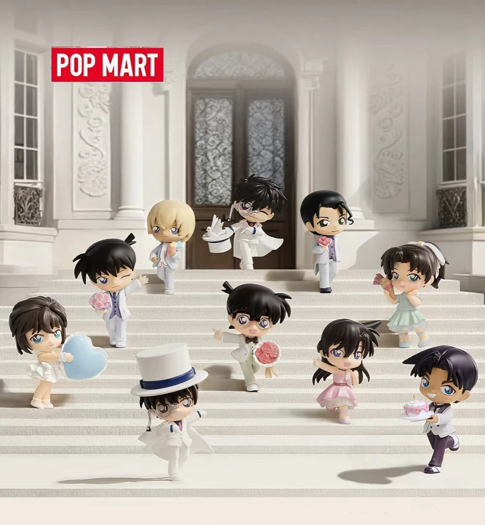 Caja Sorpresa Original POP MART Detective Conan Serie Aniversario, Figura de Kuroba Kaito, Juguete Coleccionable para Niños, Regalo de Cumpleaños