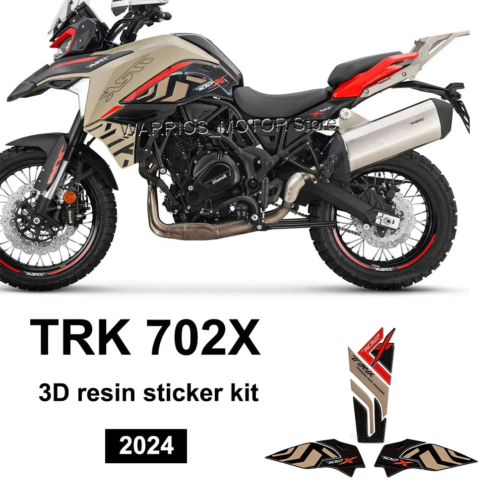 Для Benelli TRK 702X TRK 702X2024 TRK702X аксессуары 3D гель наклейка из эпоксидной смолы комплект накладок на бак 3D наклейка