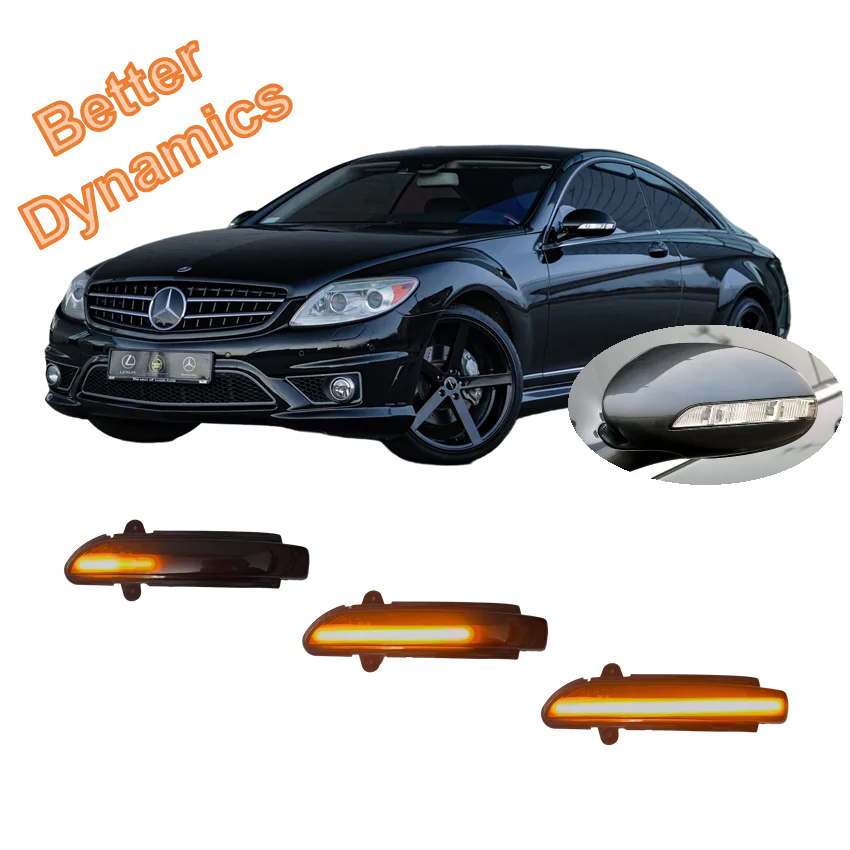 

Динамический светодиодный индикатор бокового зеркала, указатель поворота для Mercedes Benz CL550 CL600 CL63 CL65 W216 2006 2007 2008 2009 2010