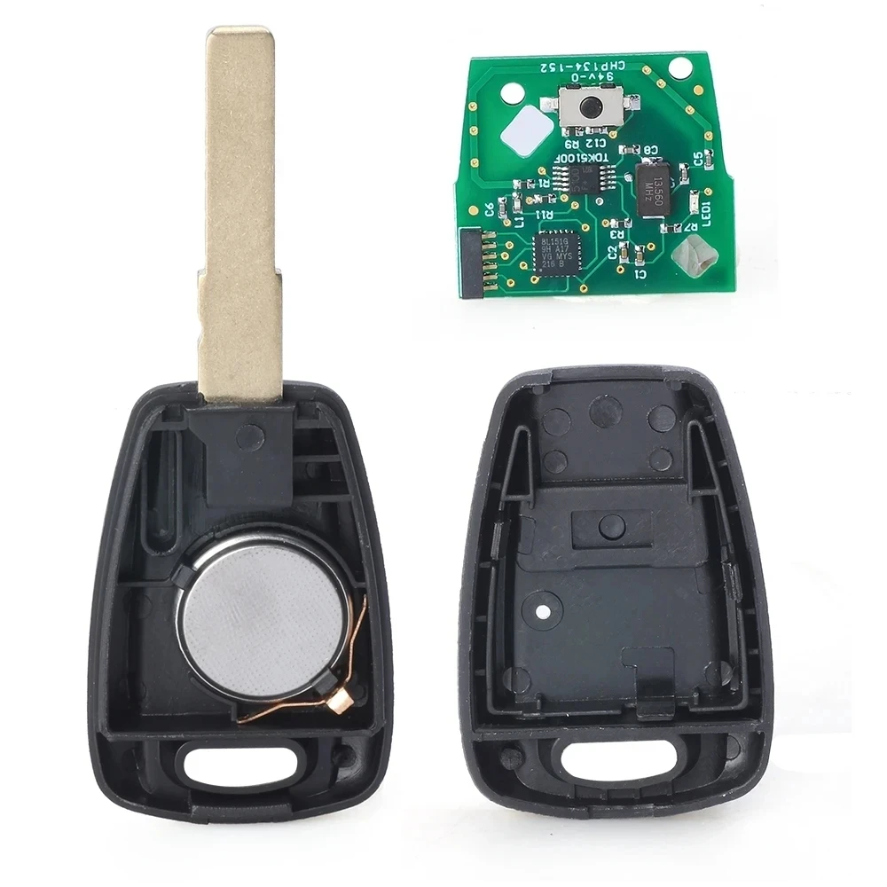 KEYECU P/N: 71744151 433MHz ID48 Chip dla Fiat Doblo Albea Palio Punto 2005 2006 2007 2008 Fob zdalnie sterowanym samochodowym klawisz 1 przycisk