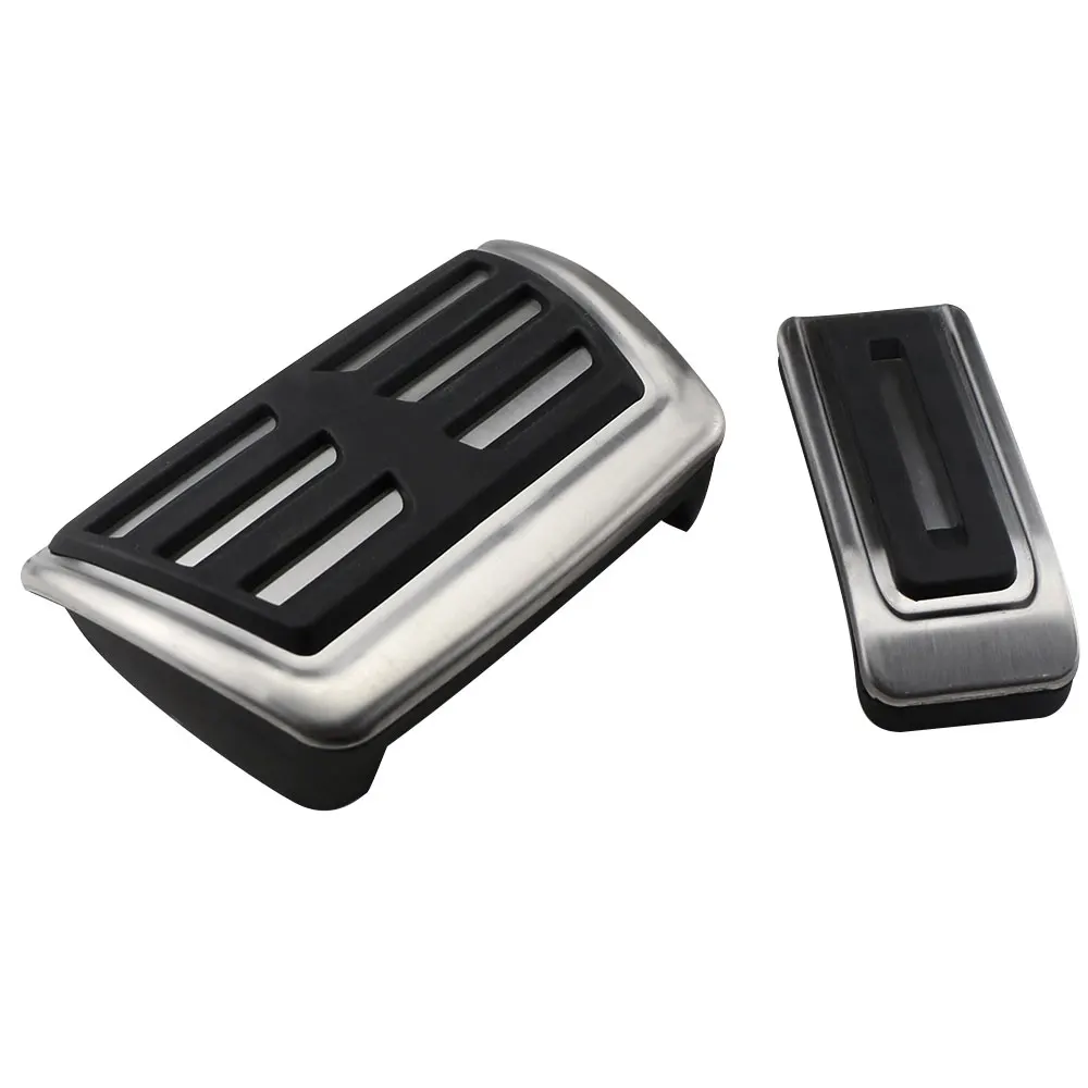 Stainless Steel Car Pedals Accelerator Gas Foot Brake Pedal Pad Cover for Volkswagen VW Multivan T5 T6 Caravelle T6 Accessories