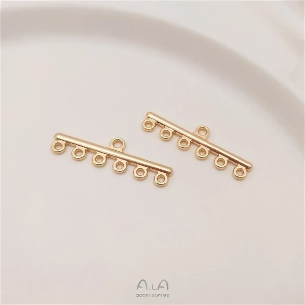 

14K Genuine Gold DIY Jewelry Accessories, Hairpin Earrings, Porous Tassel Pendant, Antique Style Pendant, Handmade Materials