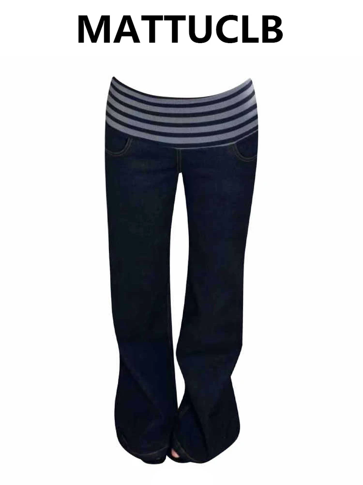 

Women's Low Rise Jean Baggy Denim Pants Korean Design Punk Grunge Y2K Japanese Harajuku 2000s High Street American Retro Goblin