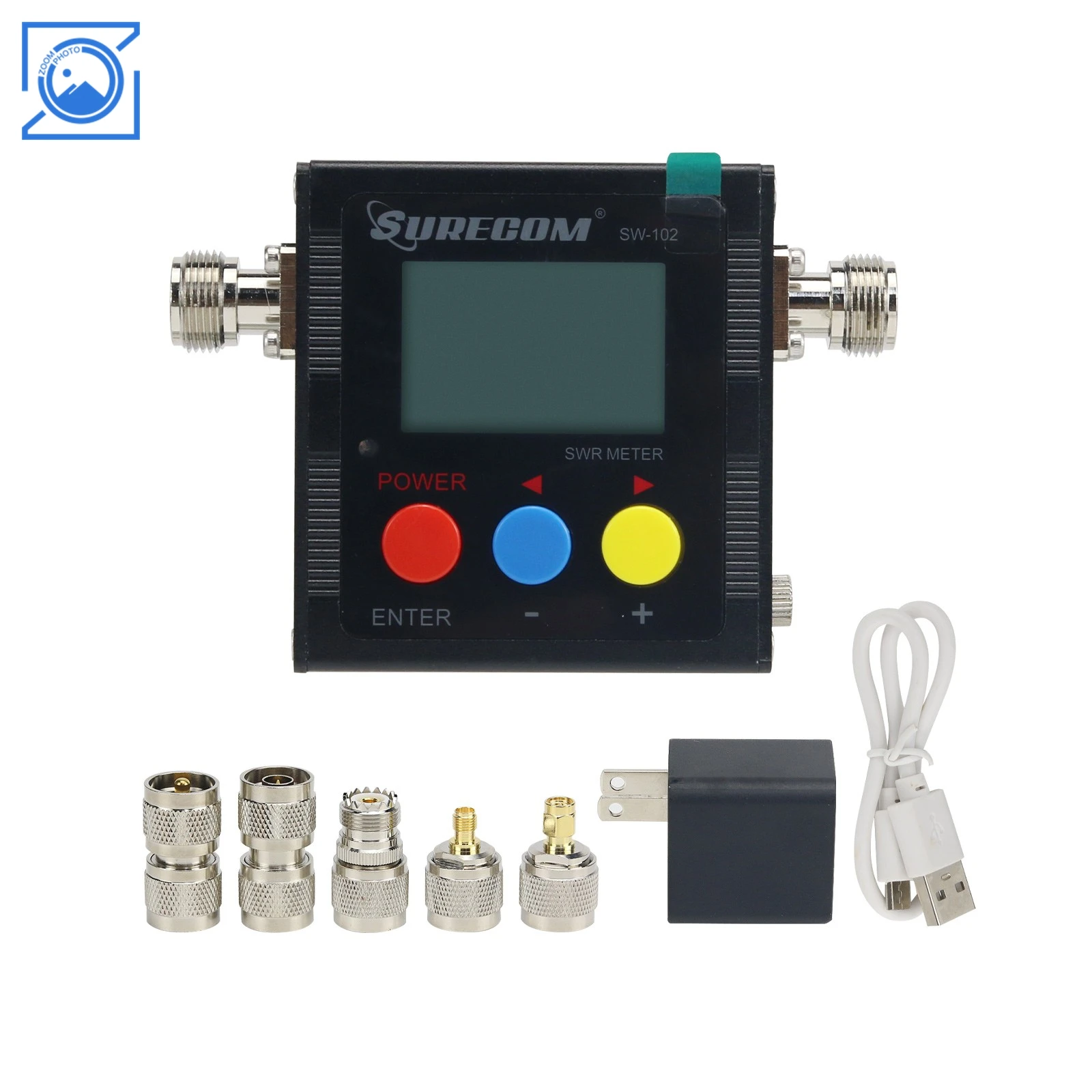 SW-102 swr medidor de potência 120w digital swr medidor de potência 125-5252mhz com display para teste de antena transceptor de carro