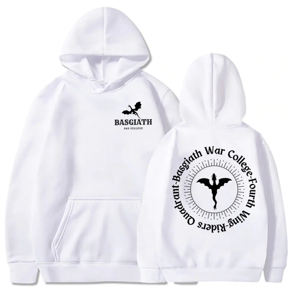 Basgiath War College Hoodie Fourth Wing Dragon Ride Hoodie Rebecca Yarros Merch Unisex Pullover Tops Streetwear