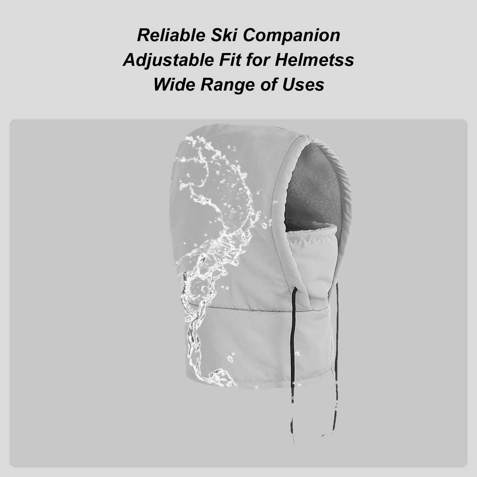 

Ski Face Cover Windproof Hat With Drawstring Cold Weather Skiing Hat Hooded For Runners Cyclists Women Motorcycle Cycling