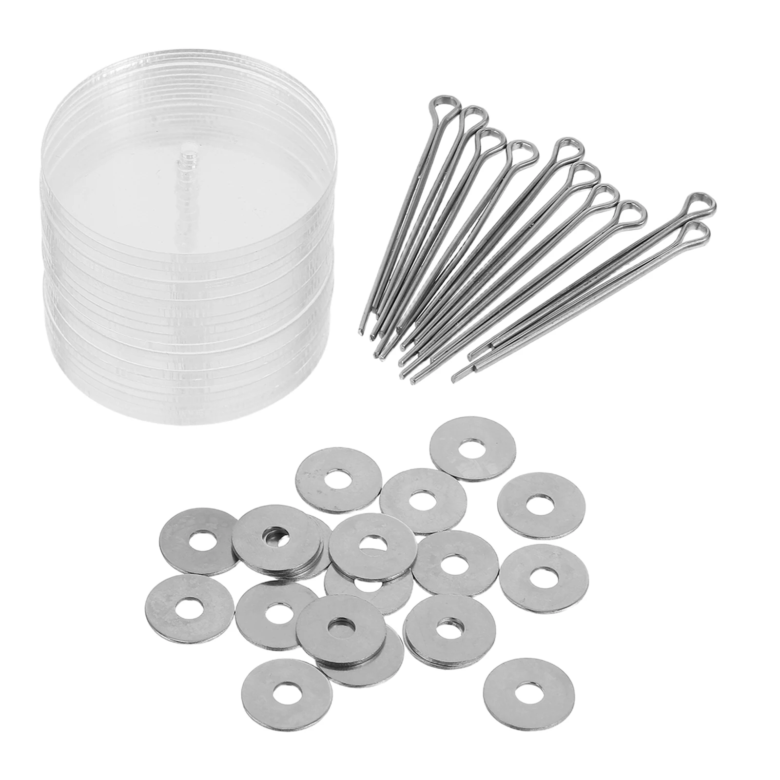 

10 Sets Bear Joint Accessories Movable Joints White Plastic Rotating DIY Toy Crafting Supplies