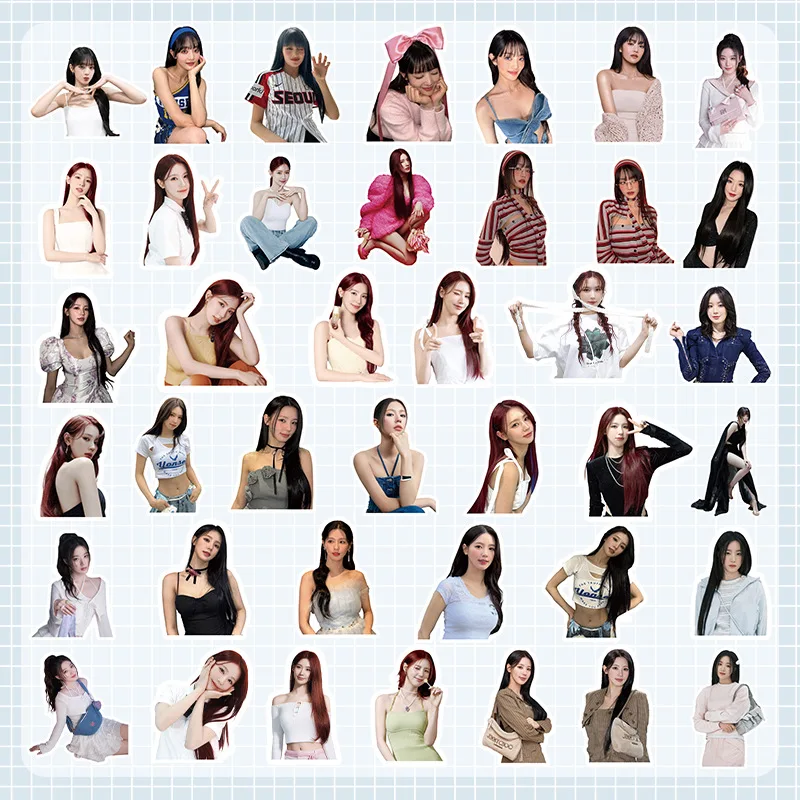 KPOP (G)I-DLE 120pcs Non-repeat Stickers YUQI SoYeon MiYeon Waterproof Sticker MINNIE ShuHua Decoration Fans Collection Gifts