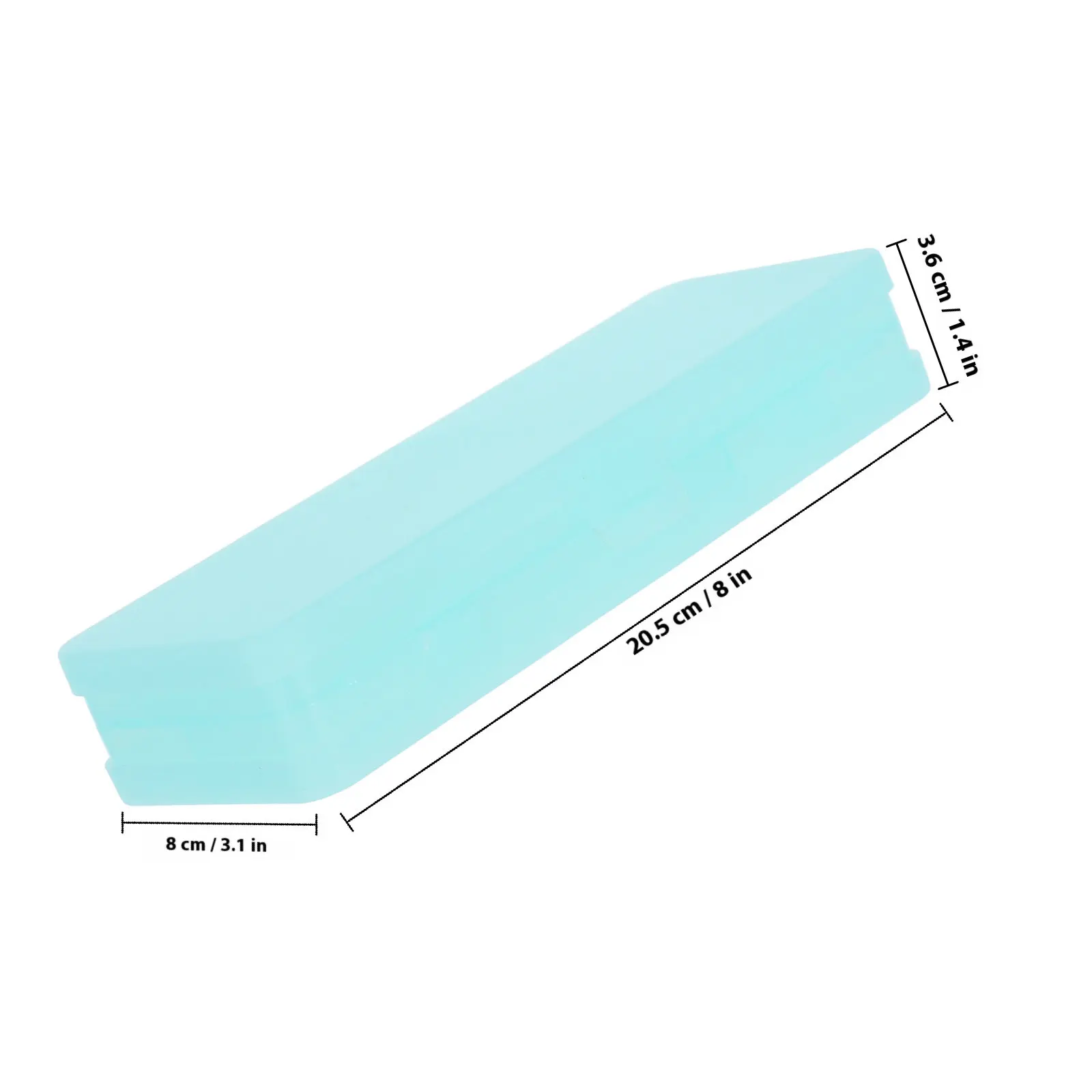 Transparent Frosted Double Compartment Pencil Box Large Capacity Portable Snap Closure Stationery Organizer for Students Office