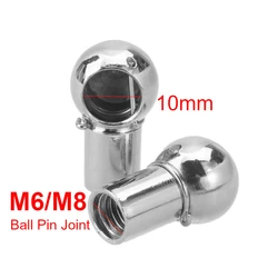 Car M6 M8 Gas Strut Rod End Fitting Ball Pin Connector Joint Valve Spring Holder 2Pcs Universal For Boot Front Bonnet Trunk Home