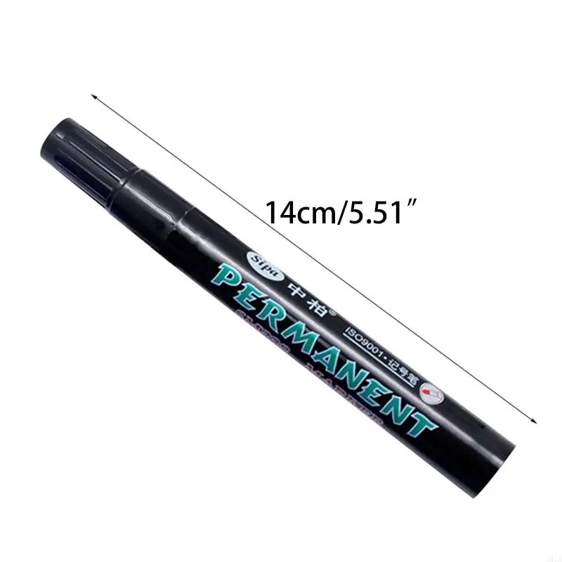G8TA Multi-purpose Thick Black Markers Black Permanent Markers Works on