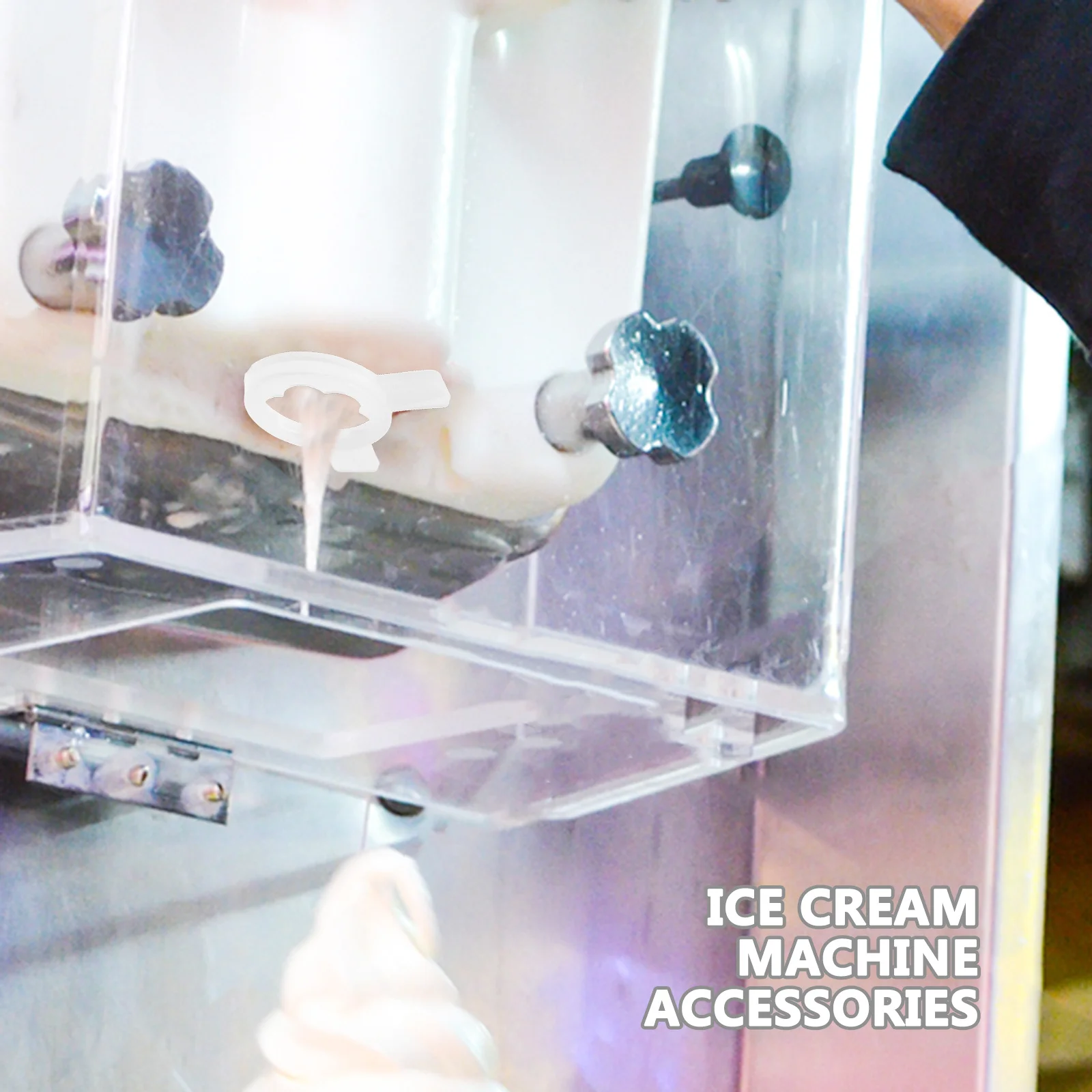 Bico modelador de máquina de sorvete, design de precisão de plástico, fácil de limpar, ajuste universal para uso comercial caseiro